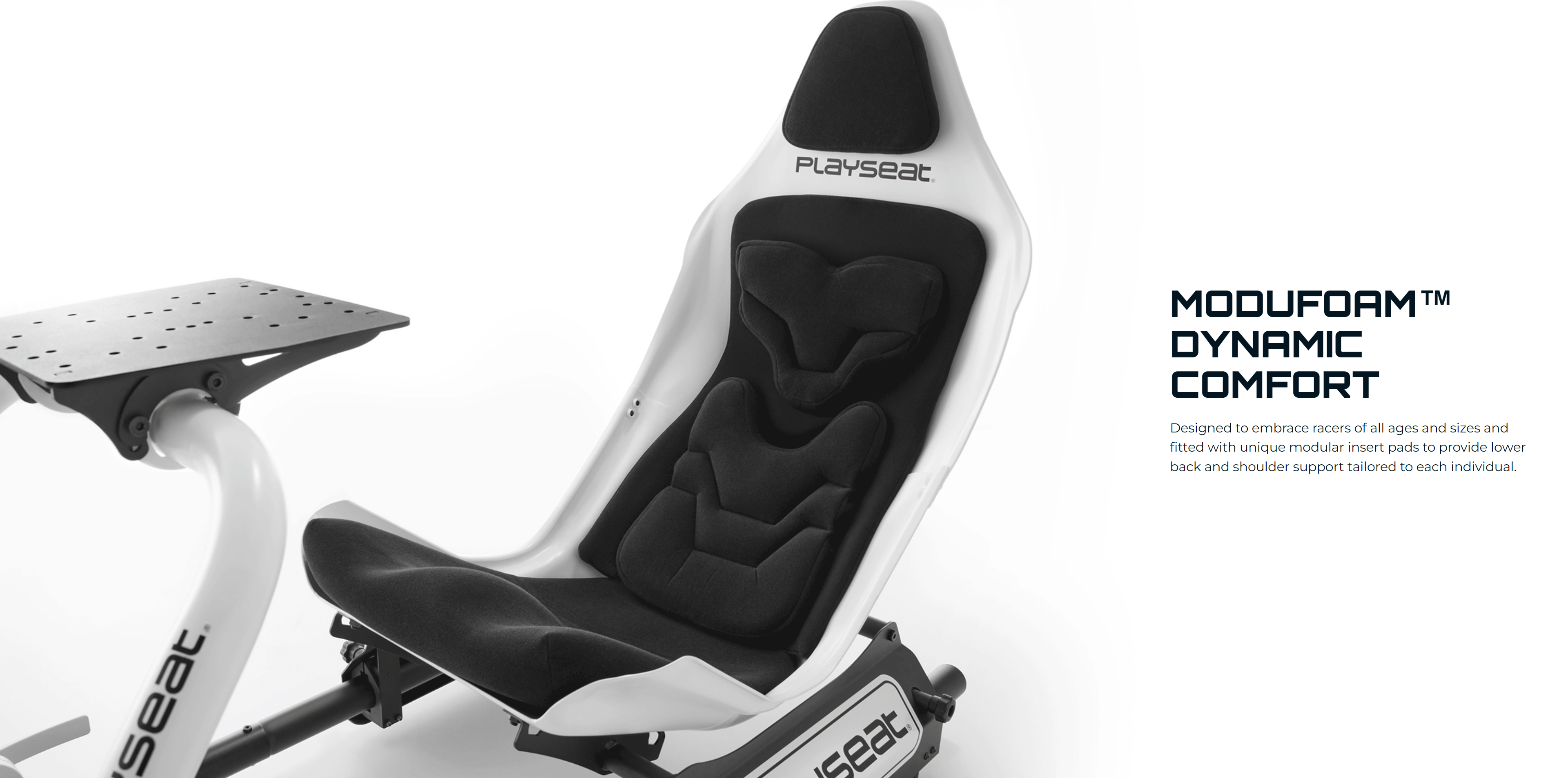 A large marketing image providing additional information about the product Playseat Formula Instinct - Racing Gaming Chair (F1 Limited Edition) - Additional alt info not provided